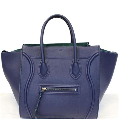 celine luggage navy|Celine micro luggage tote price.